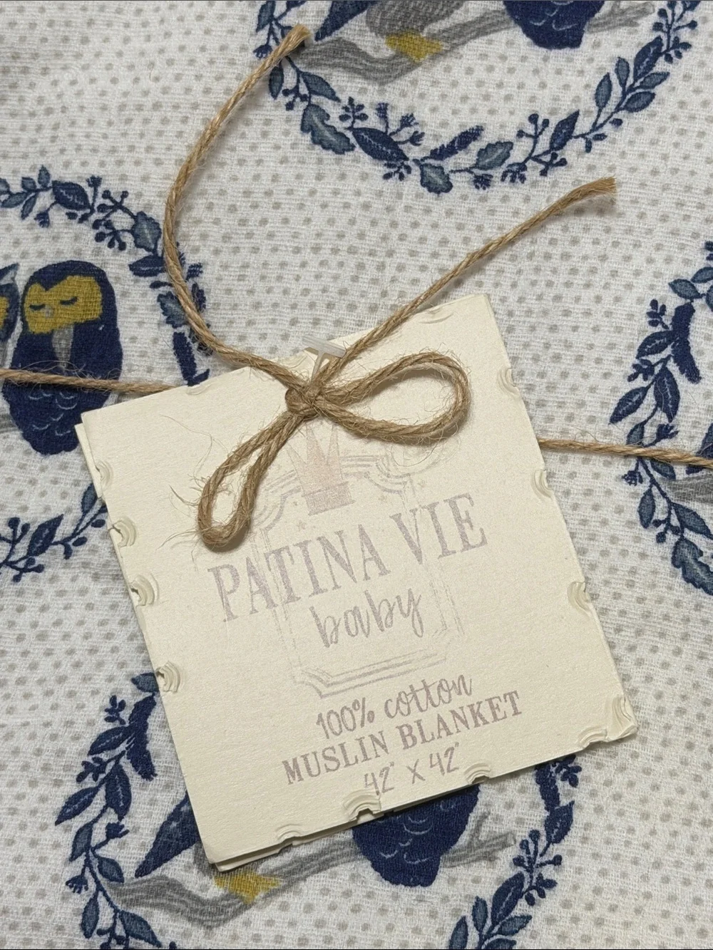 Patina Vie Baby Muslin Blanket